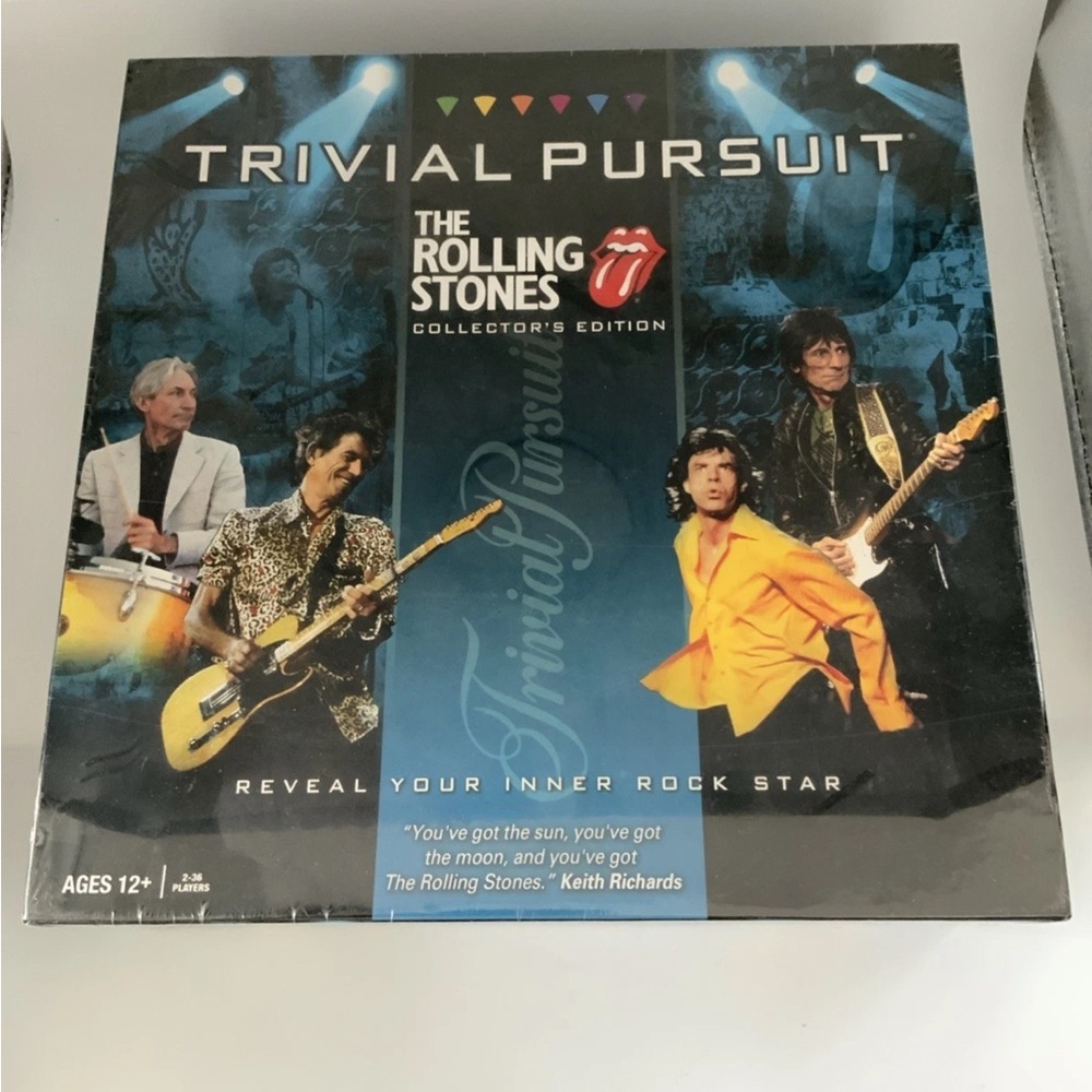 Trivial Pursuit The Rolling Stones Collector's Ed. Factory Sealed Board Game